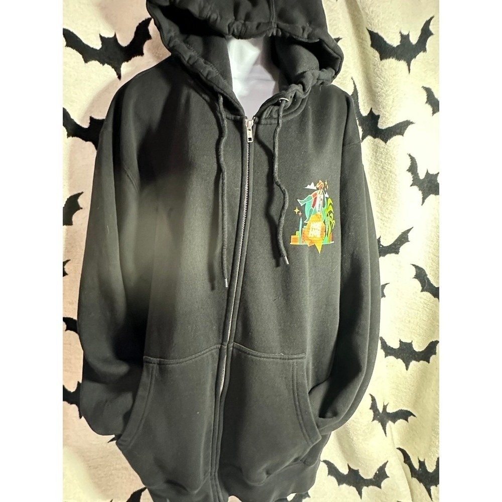 Lane Seven Holo Holo Music Festival 2023 Las Vegas Zip Hoodie XL Black Reggae - Picture 3 of 7